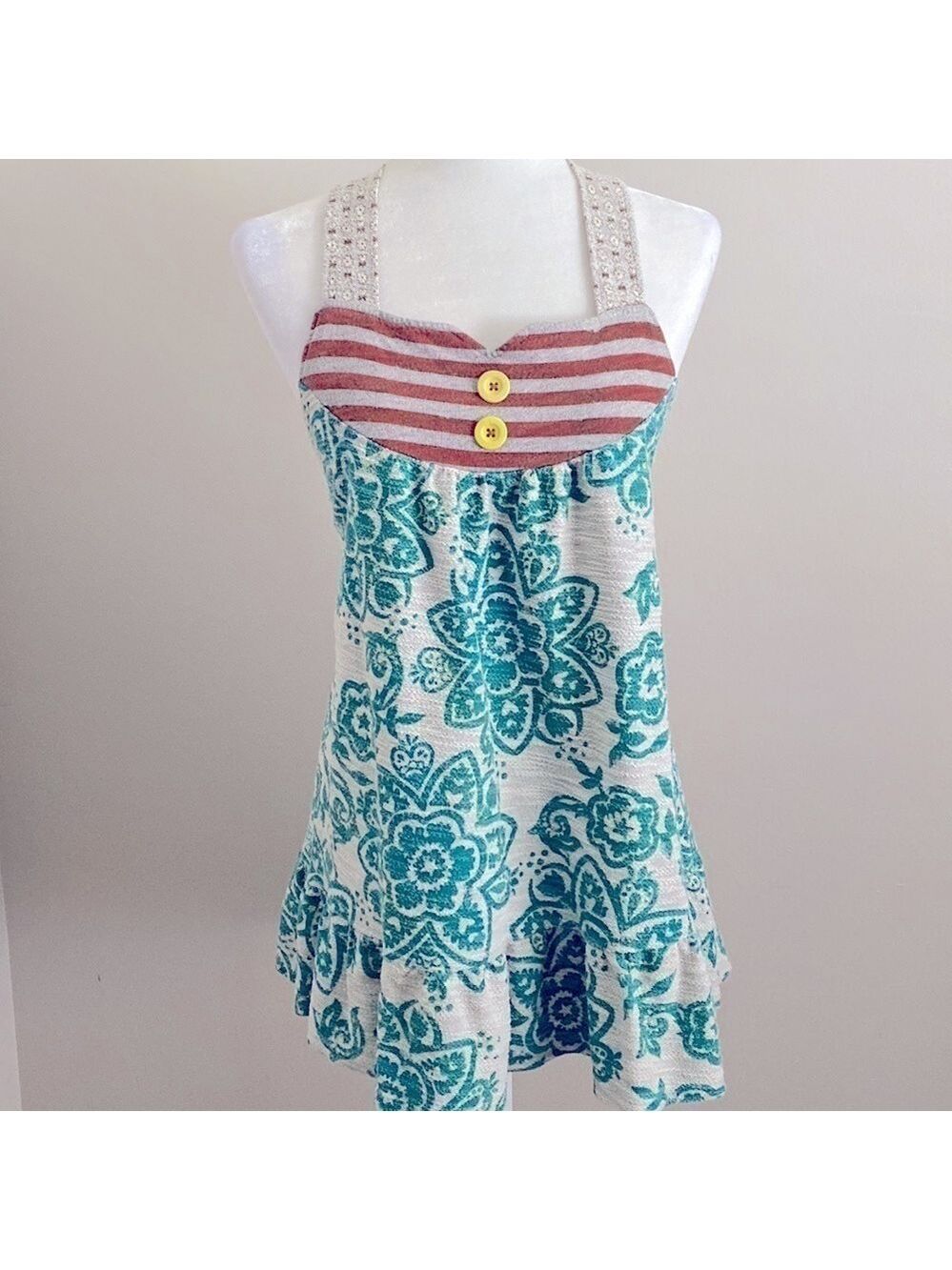 Scrapbook boho babydoll top